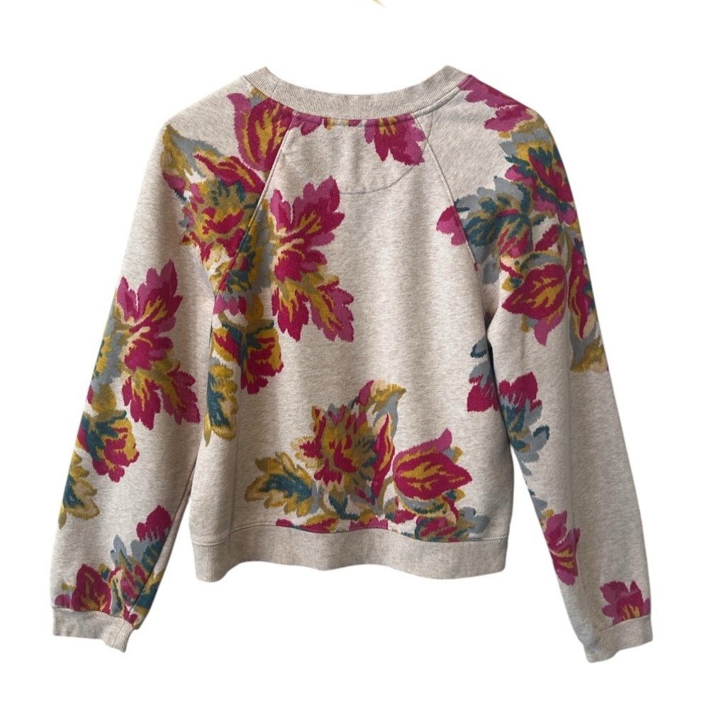 Anthropologie Saturday Sunday Edita Floral Crewneck Sweatshirt Medium - Picture 2 of 5